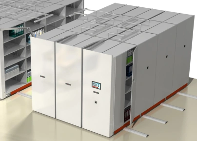 Умные передвижные стеллажи с электроприводом