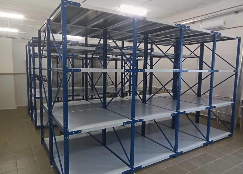 Среднегрузовые стеллажи полочные СБ-СГС