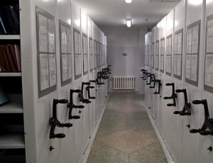 Передвижные стеллажи в 2 ряда